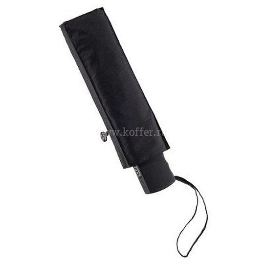 Черный мужской зонт-автомат плоской формы Dr.Koffer E413 1s001