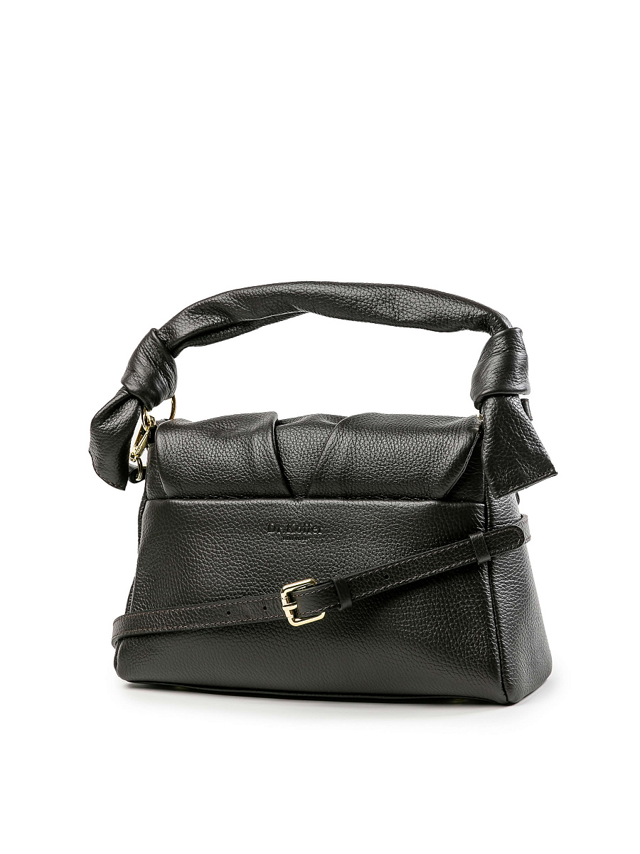 Женская сумка Dr.Koffer из натуральной кожи темно-коричневая