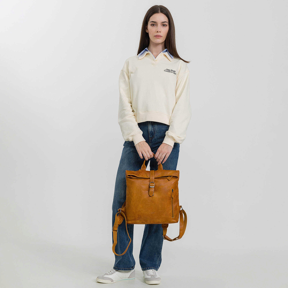 Рюкзак Dr.Koffer из натуральной кожи коричневый