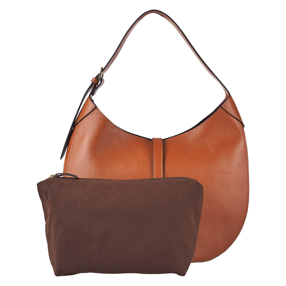 Женская сумка Dr. Koffer из натуральной кожи коричневая