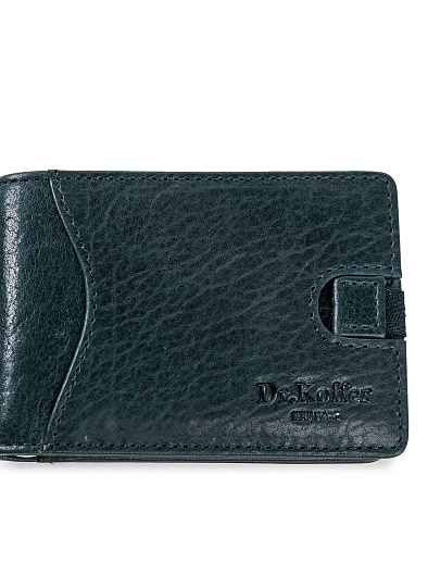 Зажим для денег Dr.Koffer из натуральной кожи синий