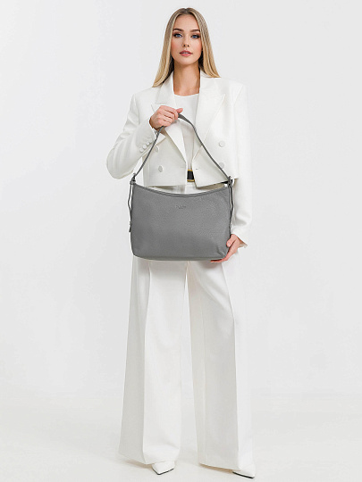 Женская сумка Dr.Koffer из натуральной кожи серая