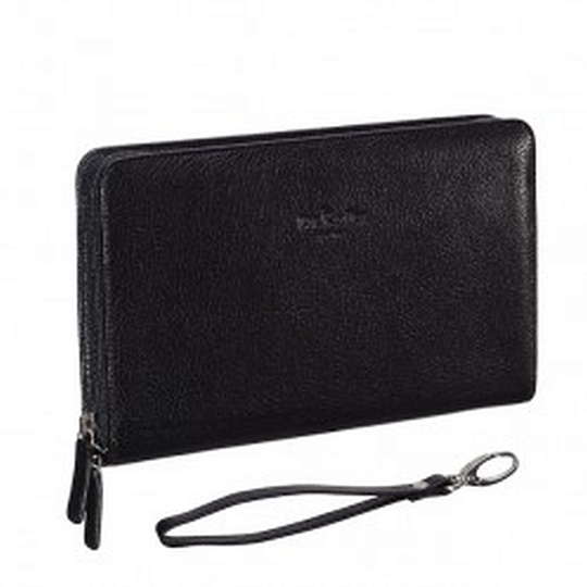 Портмоне Dr.Koffer из натуральной кожи черное