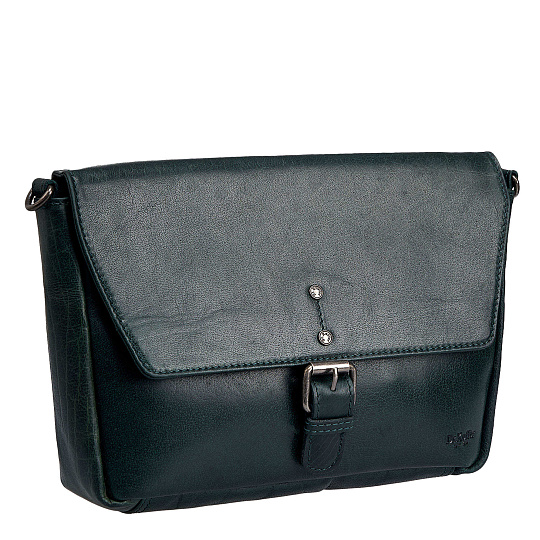 Женская сумка Dr.Koffer из натуральной кожи зеленая