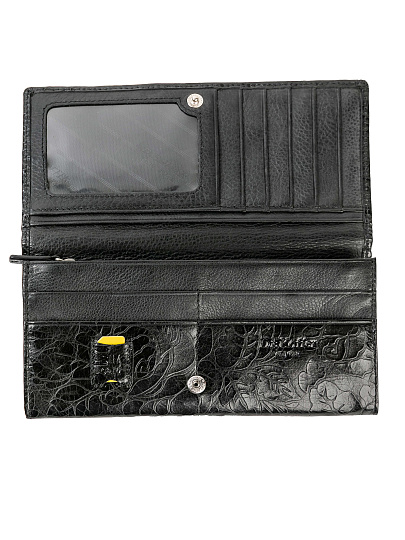 Портмоне Dr.Koffer из натуральной кожи черное