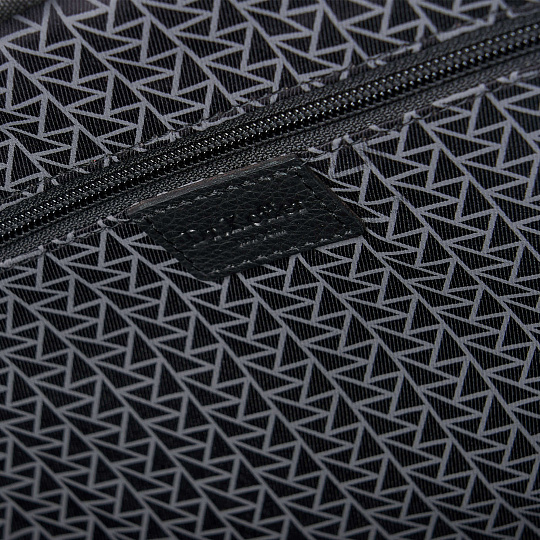 Деловая сумка Dr.Koffer из натуральной кожи черная