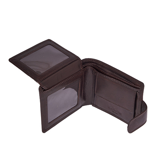 Портмоне Dr.Koffer из натуральной кожи коричневое