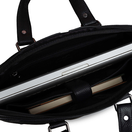 Женская сумка Dr.Koffer из натуральной кожи чёрная