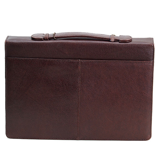 Мужской портфель из темно-коричневой кожи  Dr.Koffer P286111-02-09