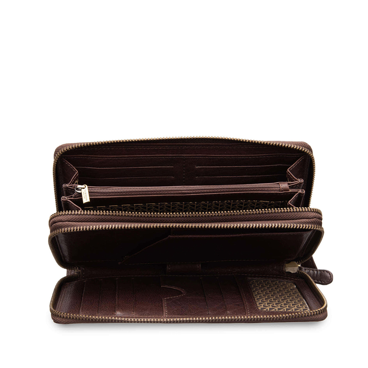 Портмоне Dr.Koffer из натуральной кожи коричневое