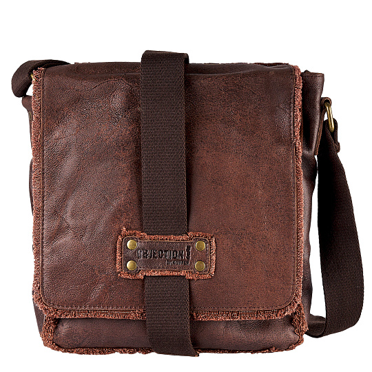 Сумка через плечо Dr.Koffer из натуральной кожи коричневая