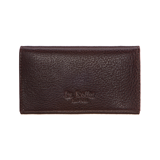 Ключница Dr.Koffer из натуральной кожи темно-коричневая