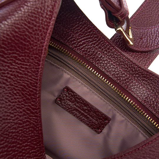 Женская сумка  Dr. Koffer из натуральной кожи бордовая