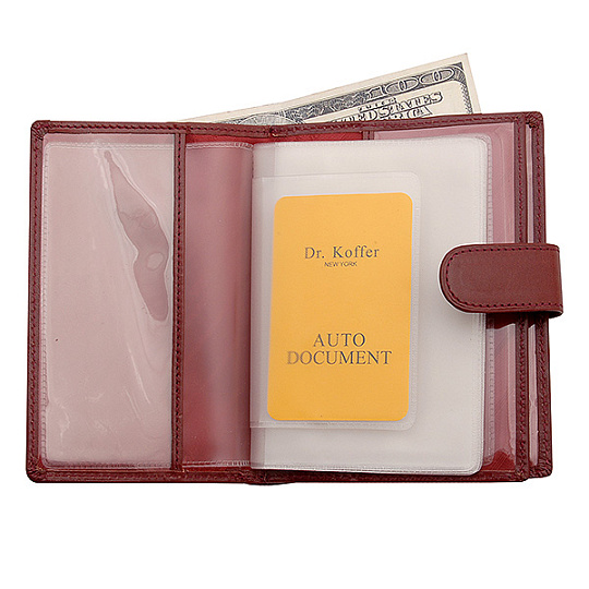 Обложка для паспорта/автодок из натуральной кожи Dr. Koffer