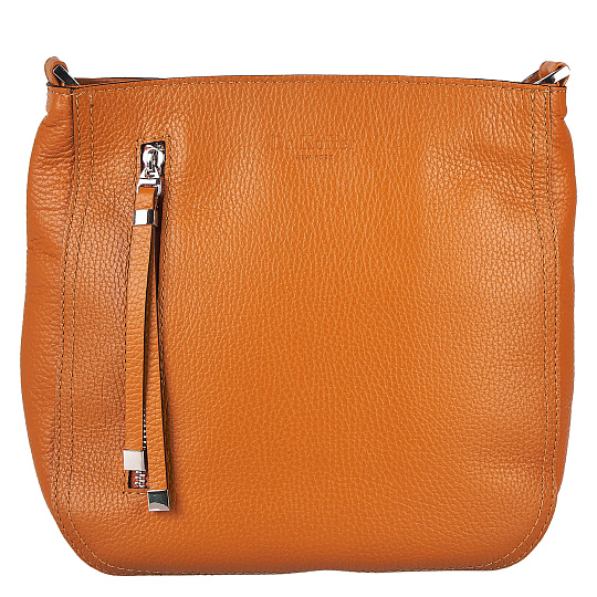 Женская сумка Dr. Koffer из натуральной кожи оранжевая