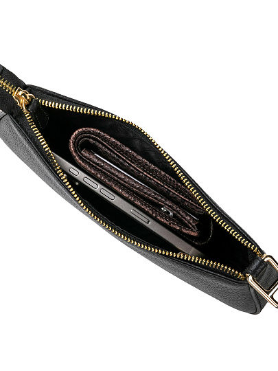 Женская сумка Dr. Koffer из натуральной кожи черная