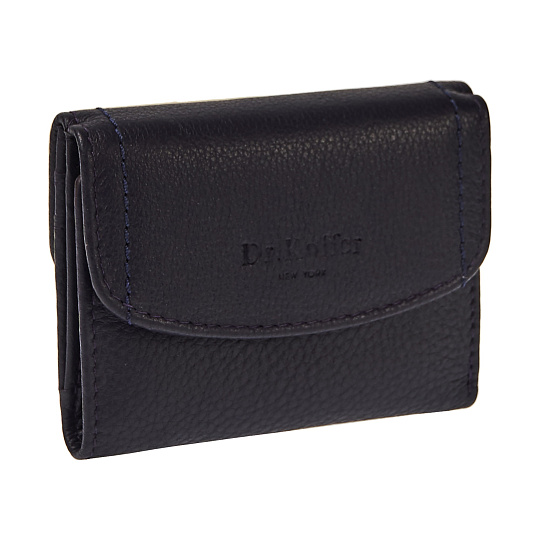 Портмоне Dr.Koffer из натуральной кожи фиолетовое
