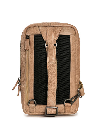 Рюкзак Dr. Koffer из натуральной кожи бежевый