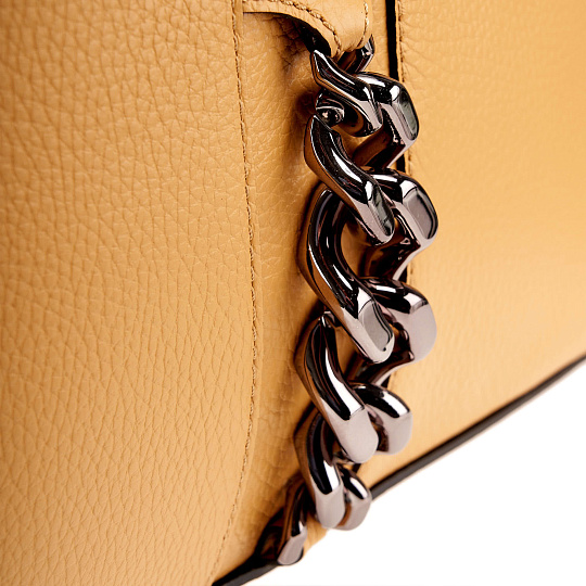 Женская сумка Dr. Koffer из натуральной кожи оранжевая