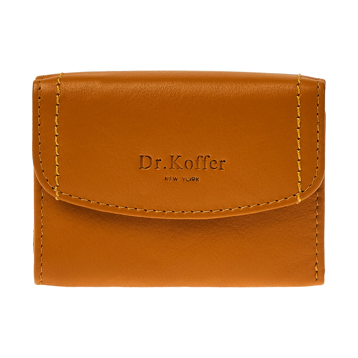 Портмоне Dr.Koffer из натуральной кожи желтое