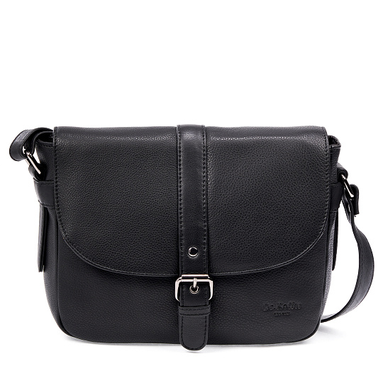 Сумка через плечо Dr.Koffer из натуральной кожи черная