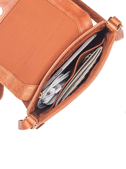 Женская сумка Dr. Koffer из натуральной кожи коричневая