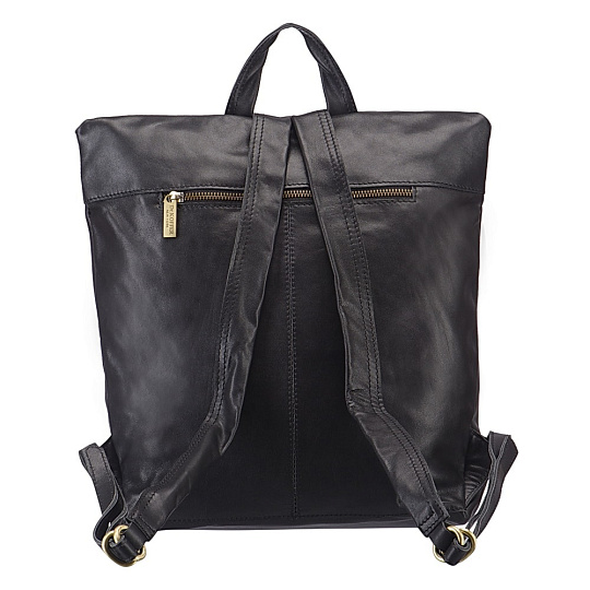 Рюкзак Dr.Koffer из натуральной кожи черный