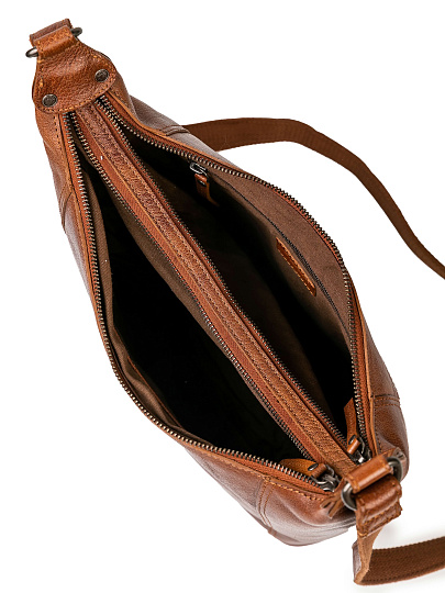 Сумка через плечо Dr.Koffer из натуральной кожи коричневая