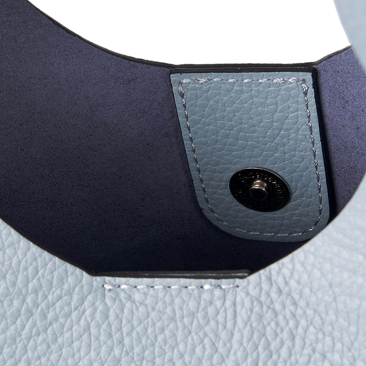 Женская сумка Dr. Koffer из натуральной кожи голубая