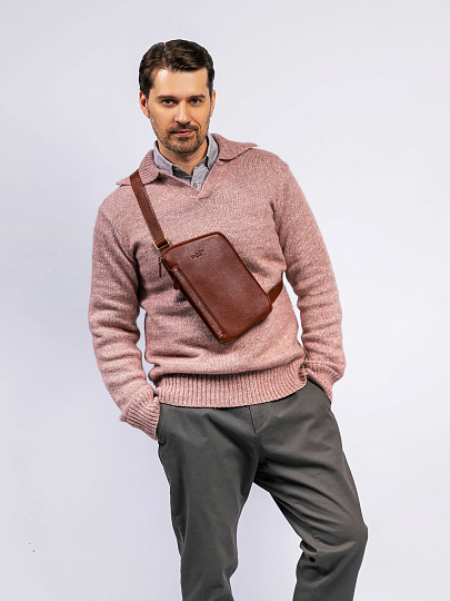 Рюкзак Dr. Koffer из натуральной кожи светло-коричневый