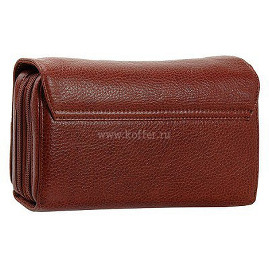 Сумка барсетка из натуральной кожи Dr. Koffer коричневая