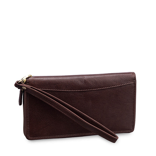 Портмоне Dr.Koffer из натуральной кожи коричневое