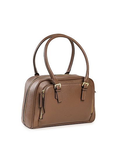 Женская сумка Dr. Koffer из натуральной кожи коричневая