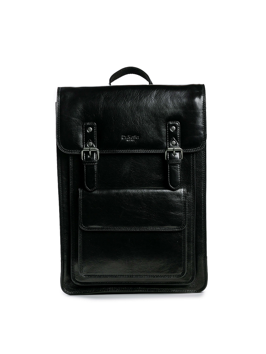 Рюкзак Dr.Koffer из натуральной кожи черный