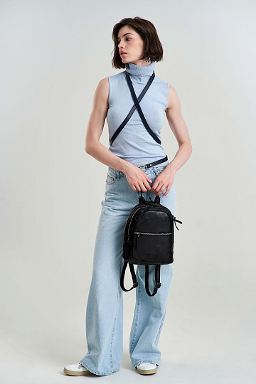 Рюкзак Dr.Koffer из натуральной кожи черный