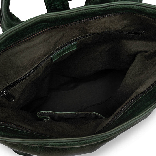 Рюкзак Dr.Koffer из натуральной кожи зеленый