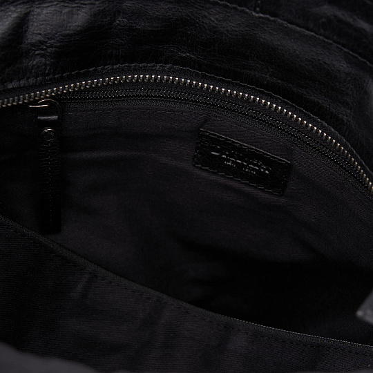 Деловая сумка Dr.Koffer из натуральной кожи черная