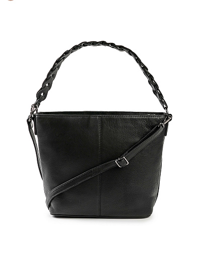 Женская сумка Dr.Koffer из натуральной кожи чёрная