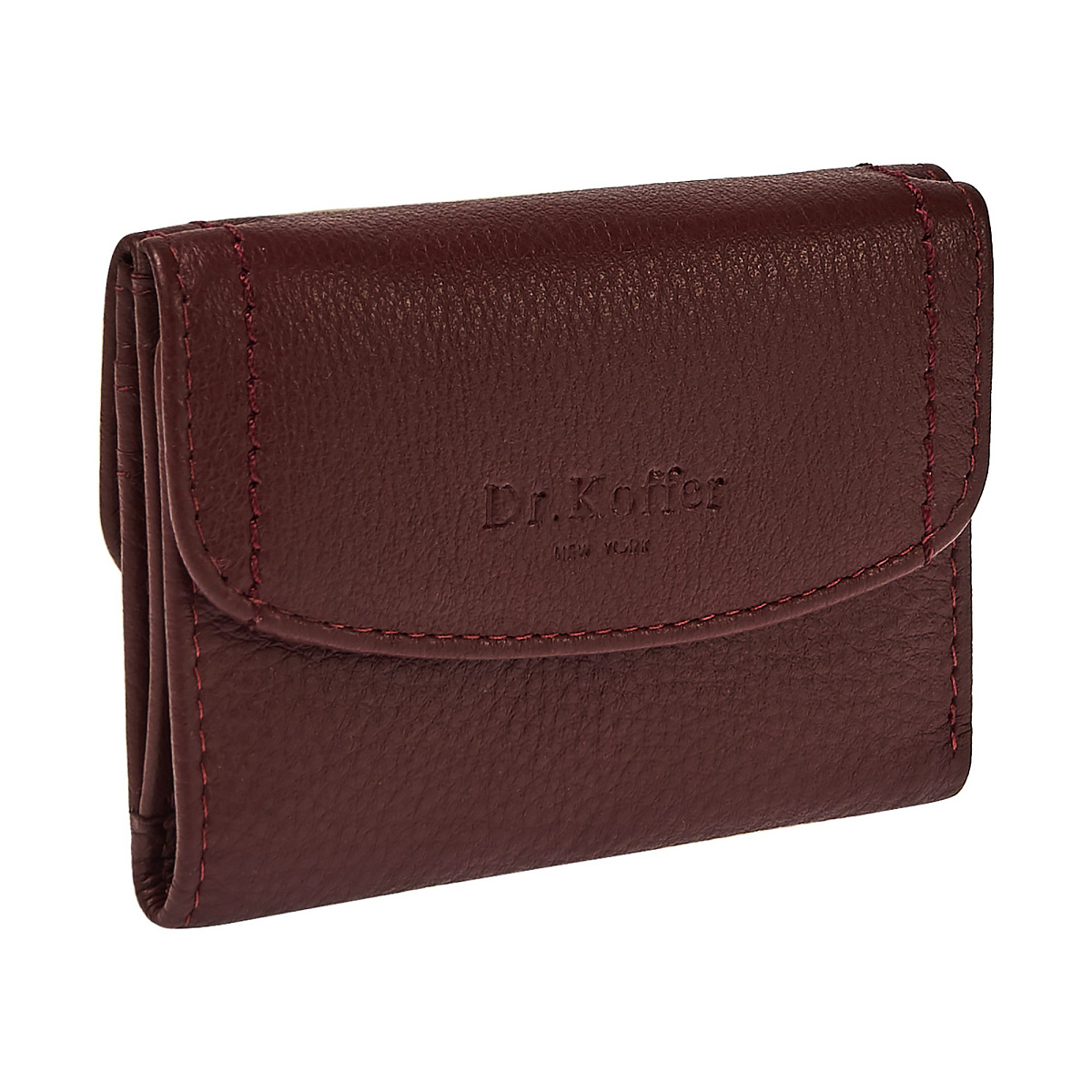 Портмоне Dr.Koffer из натуральной кожи бордовый