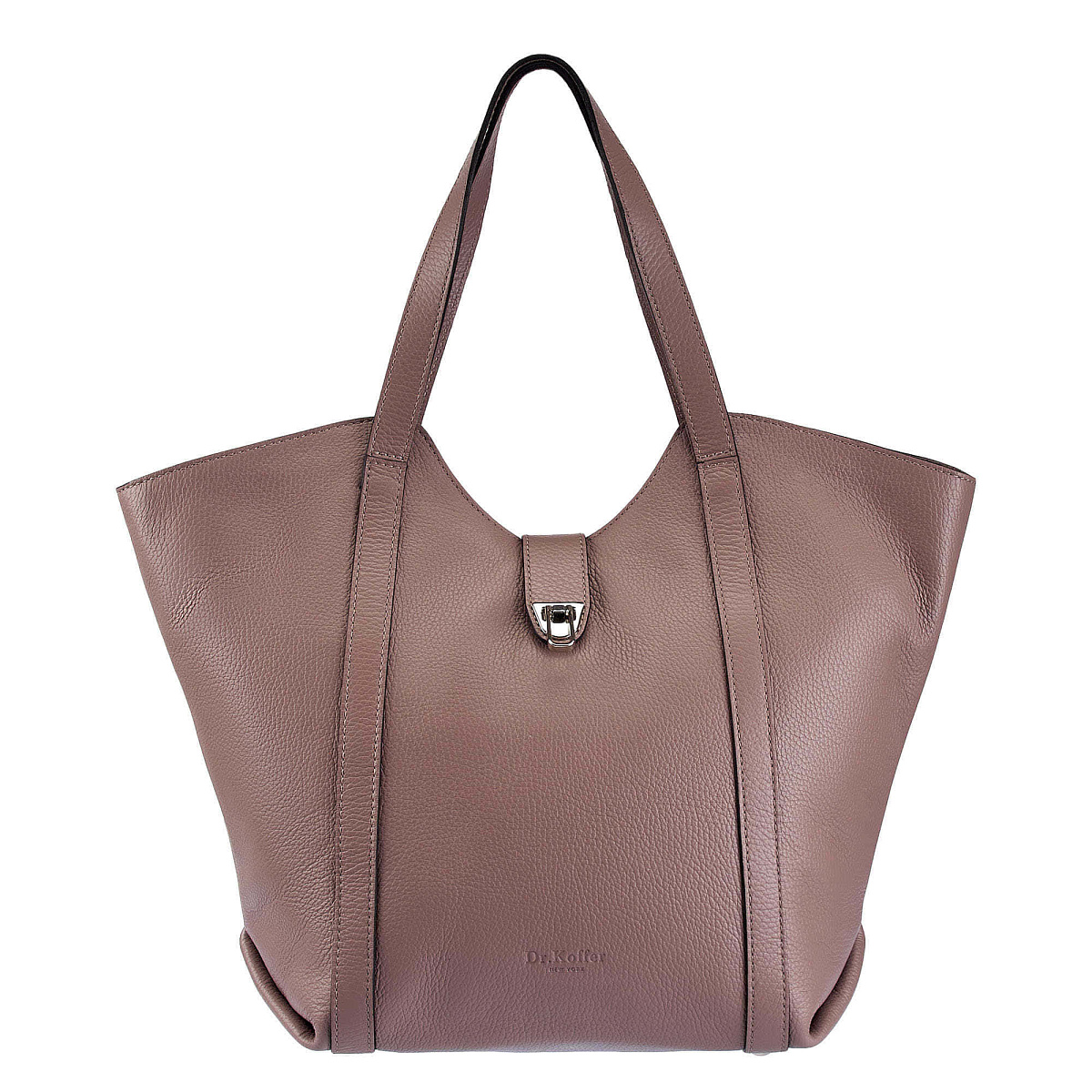 Женская сумка Dr. Koffer из натуральной кожи розовая