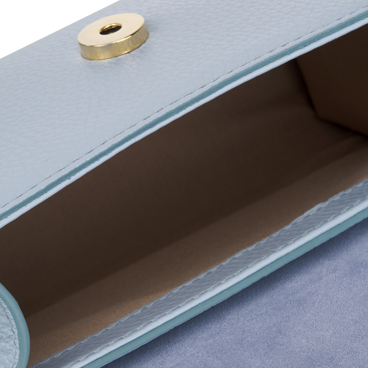 Женская сумка Dr. Koffer из натуральной кожи голубая