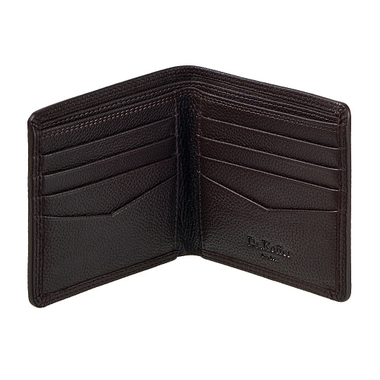 Портмоне Dr.Koffer из натуральной кожи коричневое