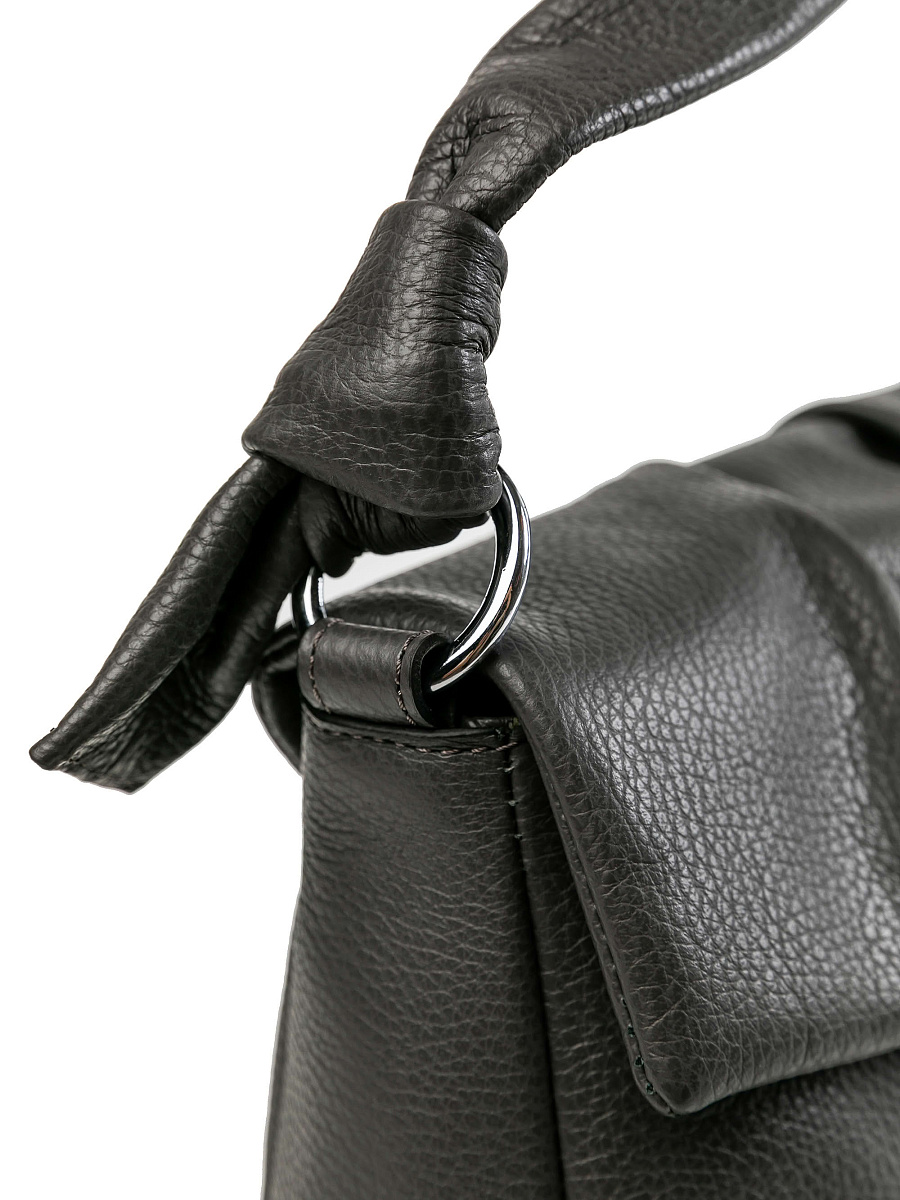 Женская сумка Dr.Koffer из натуральной кожи серая