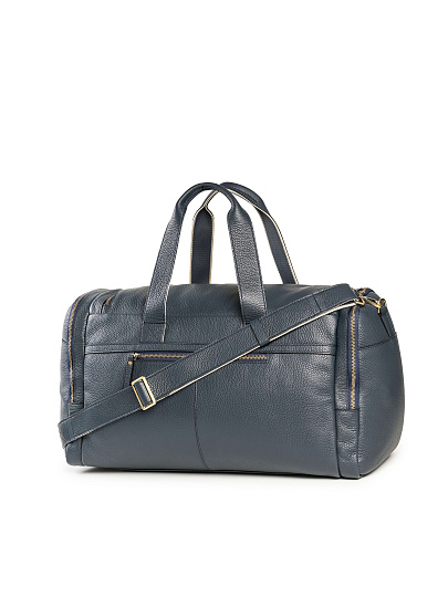 Дорожная сумка Dr. Koffer из натуральной кожи синяя