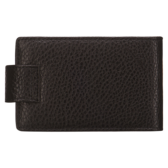 Визитница Dr.Koffer из натуральной кожи черная