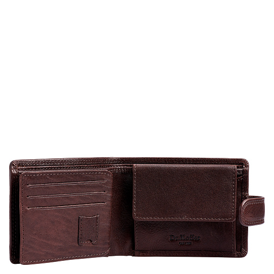 Портмоне Dr.Koffer из натуральной кожи коричневое