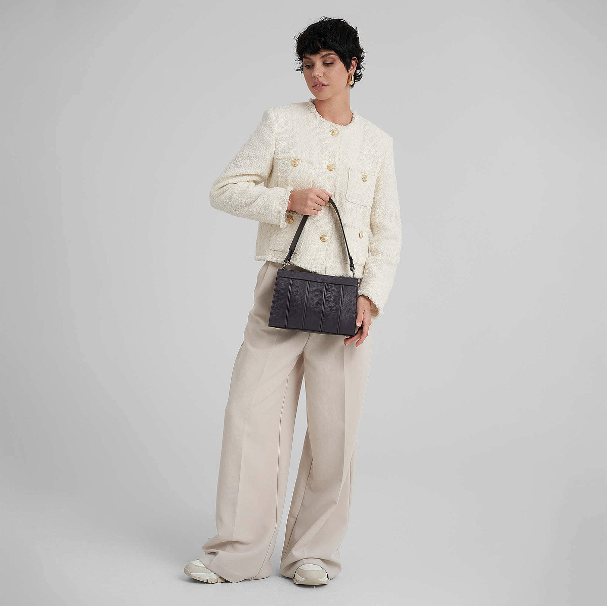 Женская сумка Dr. Koffer из натуральной кожи фиолетовая