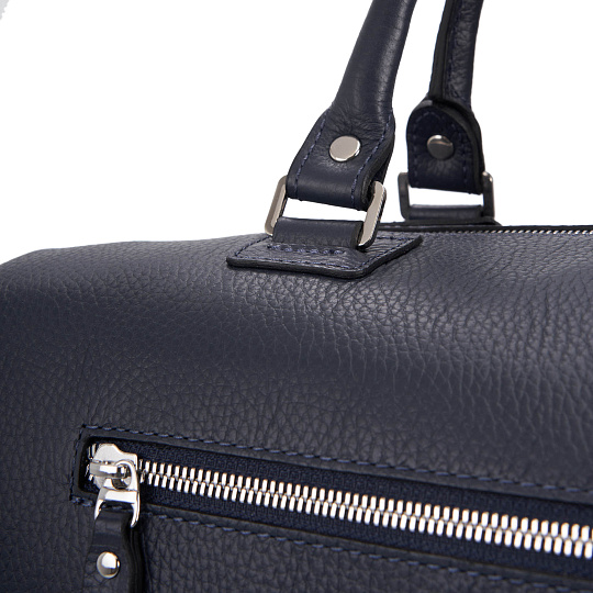 Сумка дорожная Dr.Koffer из натуральной кожи синяя