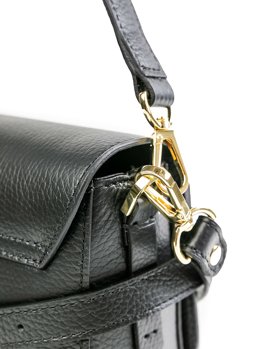 Женская сумка Dr.Koffer из натуральной кожи черная