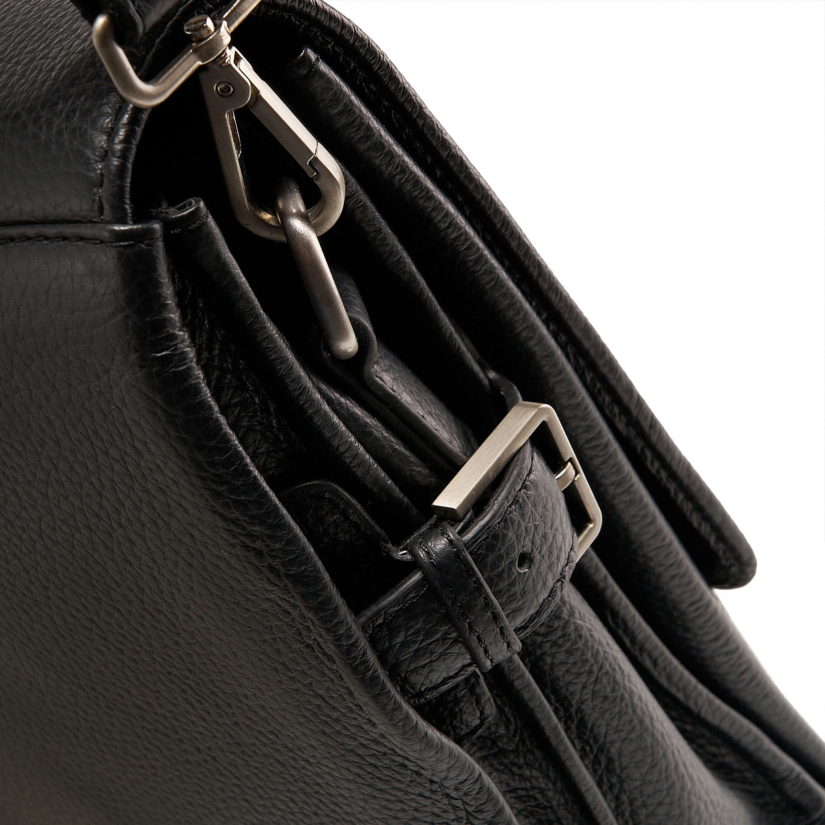 Портфель Dr.Koffer из натуральной кожи черный